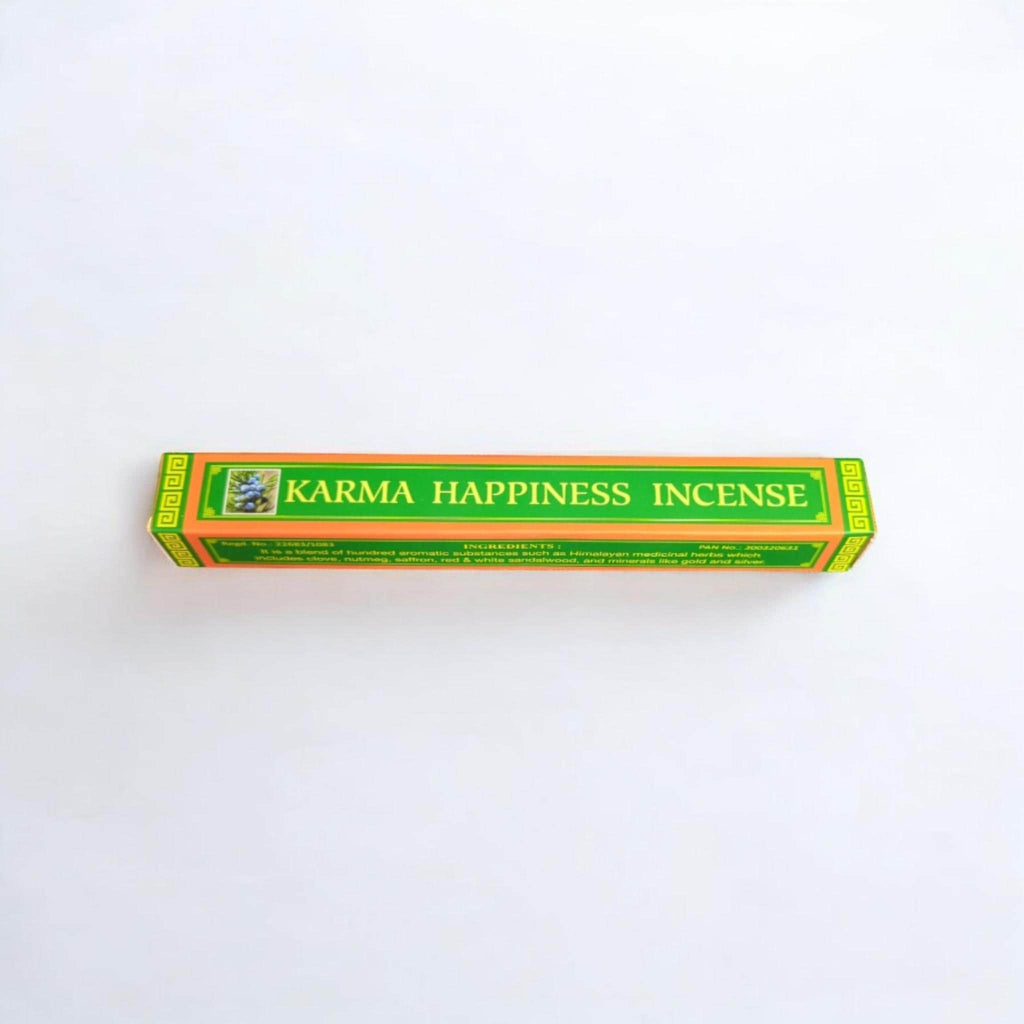 Tibetan Karma Happiness Incense: Natural Herbal Healing, 30 Sticks