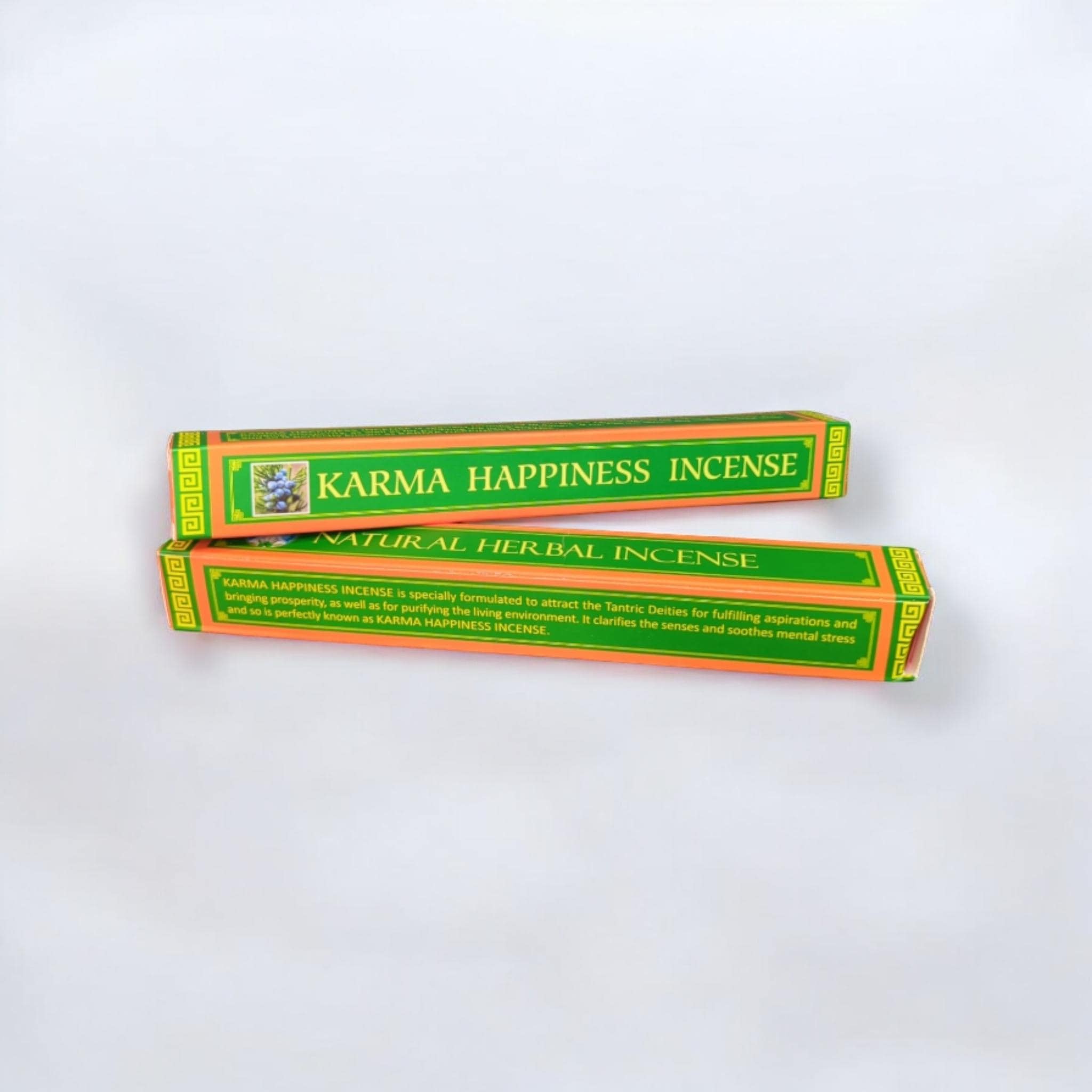 Tibetan Karma Happiness Incense: Natural Herbal Healing, 30 Sticks