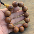 Hand Carved Palisander Rosewood Bead Bracelet (20mm) BM 18