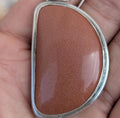 P3/9- Natural Sunstone Pendant: 925 Sterling Silver (T12-009)