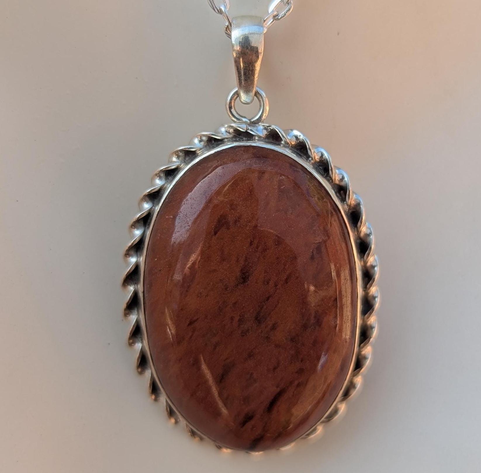 P3/2- Silver Red Carnelian Pendant (T12-002)