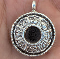 Silver Circle Pendant.(T1103-007)