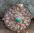 Healing amulet necklace pendant for women men unisex Turquoise gemstone.(T1101-006.9)