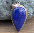 P3/58-Lapis lazuli Gemstone Silver Handmade Pendant(T12-058)