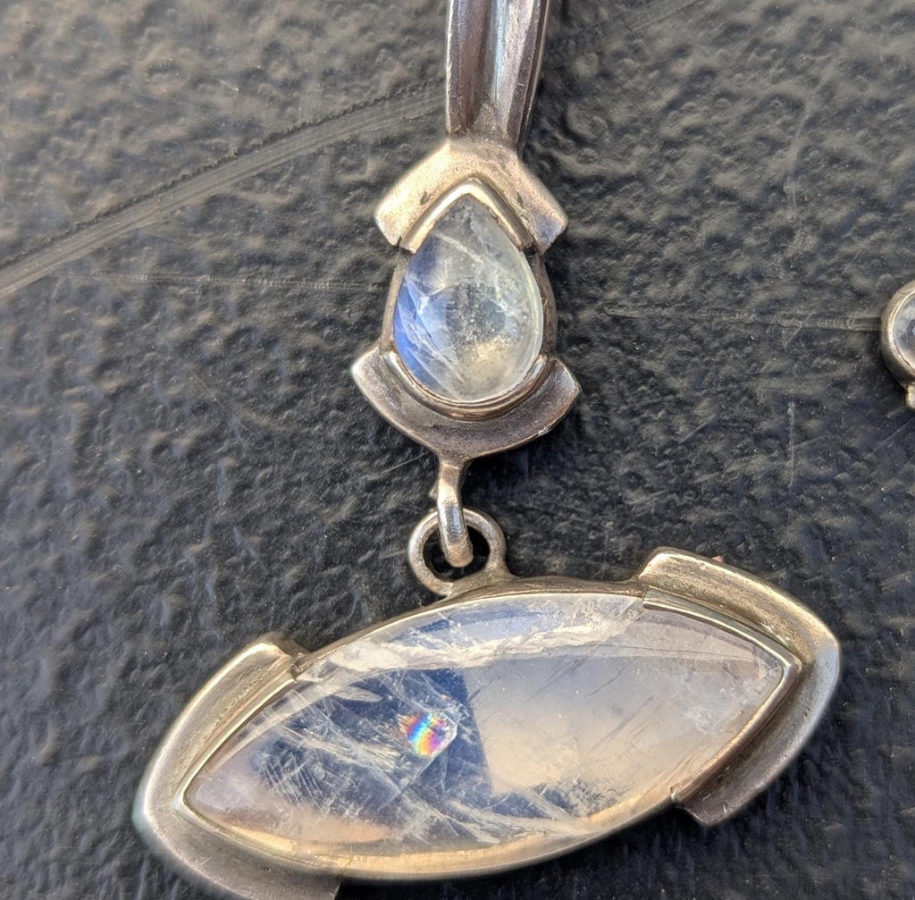 P3/62-67-  Moon stone Silver Handmade Pendant (T12-062-067)
