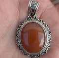 P3/5- Silver Red Carnelian Pendant (T12-005)