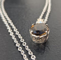 Handmade Amethyst 925 Sterling Silver Pendant: Oval Gemstone