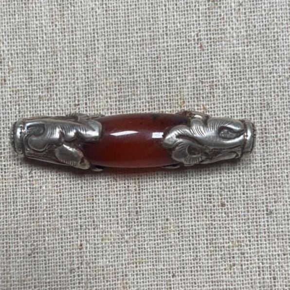 Carnelian with Silver wrapped Pendant(T1103-003.4)