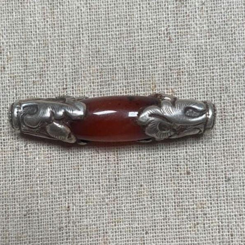 Carnelian with Silver wrapped Pendant(T1103-003.4)