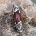 Carnelian with Silver wrapped Pendant(T1103-003.4)