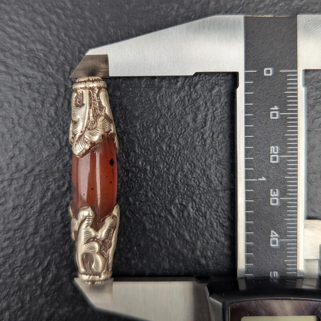Carnelian with Silver wrapped Pendant(T1103-003.4)