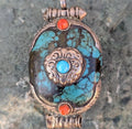 Tibetan Himalayan unique turquoise stone pendant (p6-031)