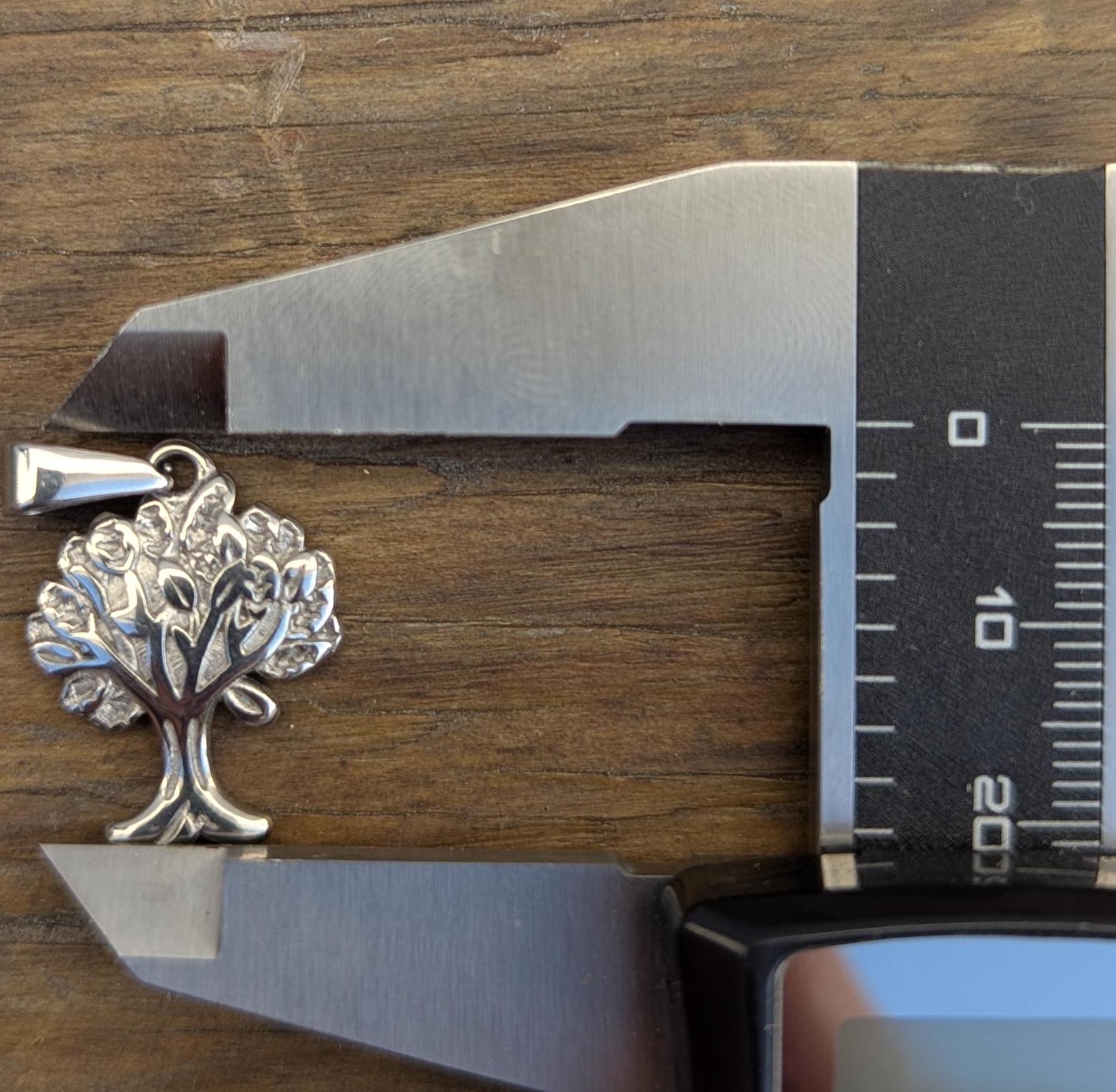 Vintage silver tree ethnic pendant (p7-002)