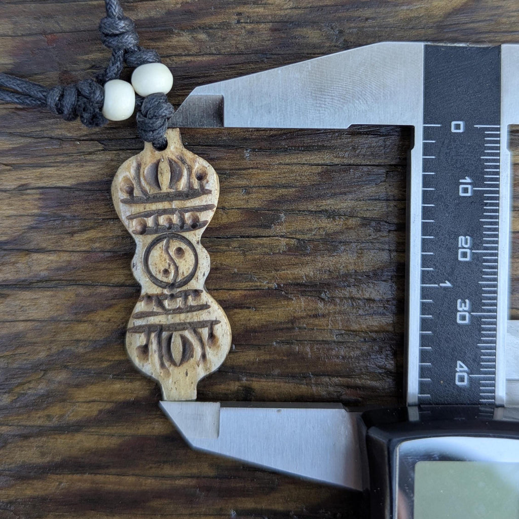 Tibetan Yak bone hand-carved Dorjee pendants (p6-043)