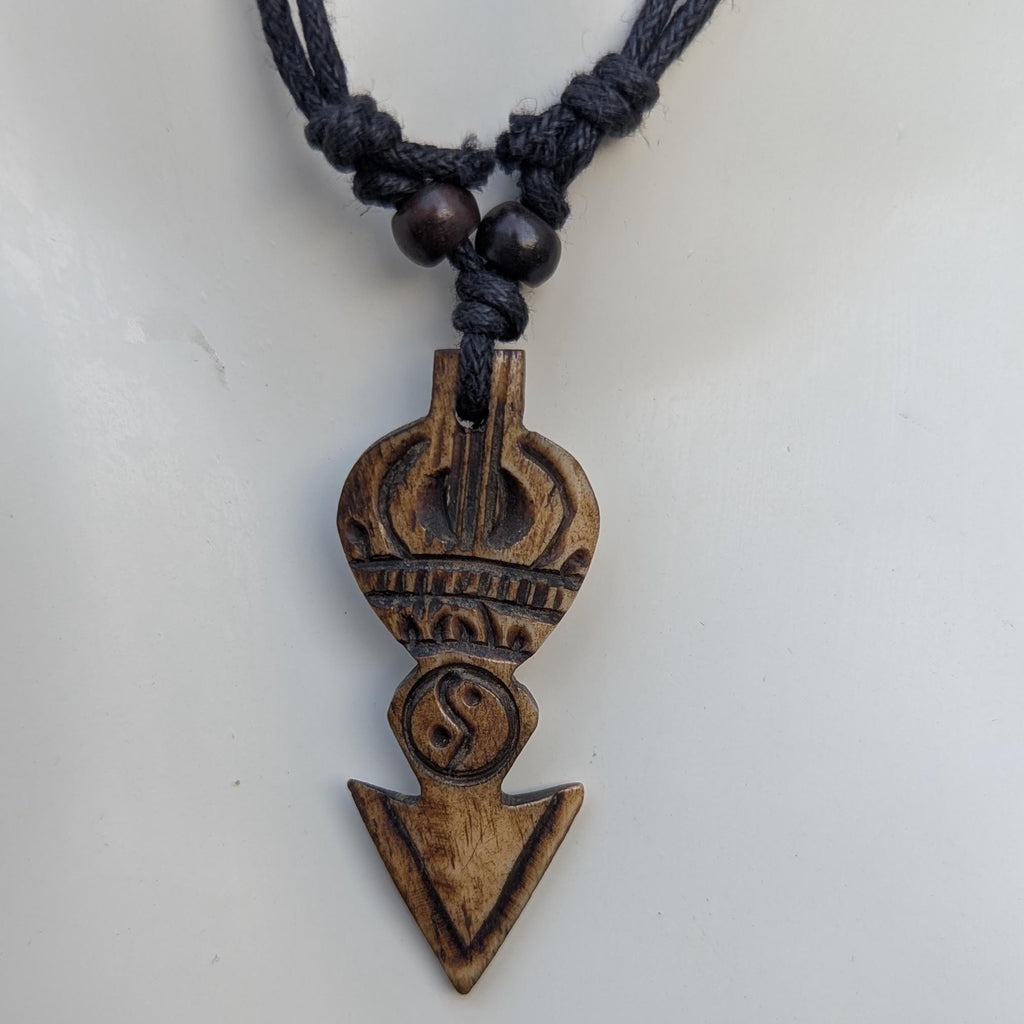 Tibetan Yak bone hand-carved Dorjee pendants (p6-043)