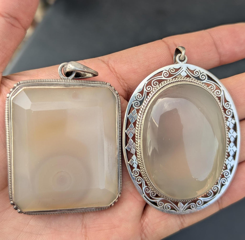 Handmade Moonstone Pendant: 925 Sterling Silver, Elegant Design