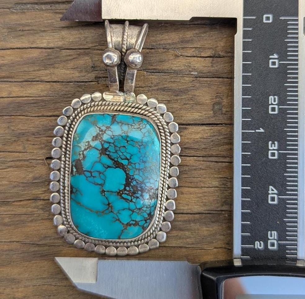 Vintage Sterling Silver Tibetan Medallion Pendant Collection with Turquoise Gemstone (p7-023)