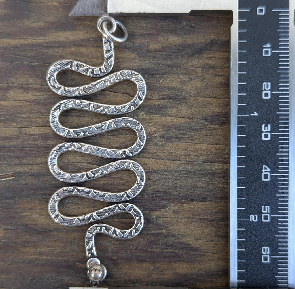 Handmade sterling silver serpent pendant collection (p7-039)