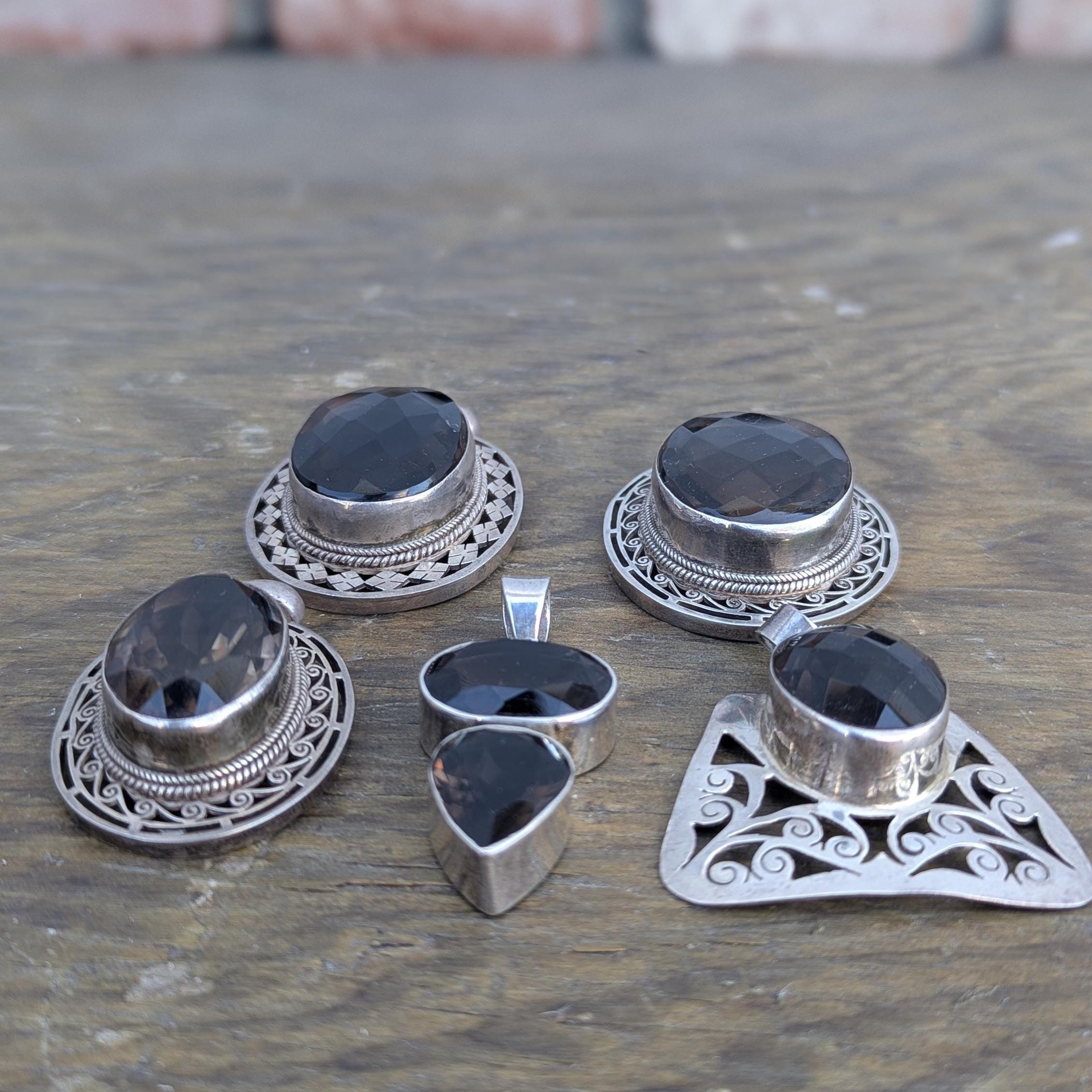 Smokey Topaz Sterling Silver Pendant Collection: Gemstone Jewelry
