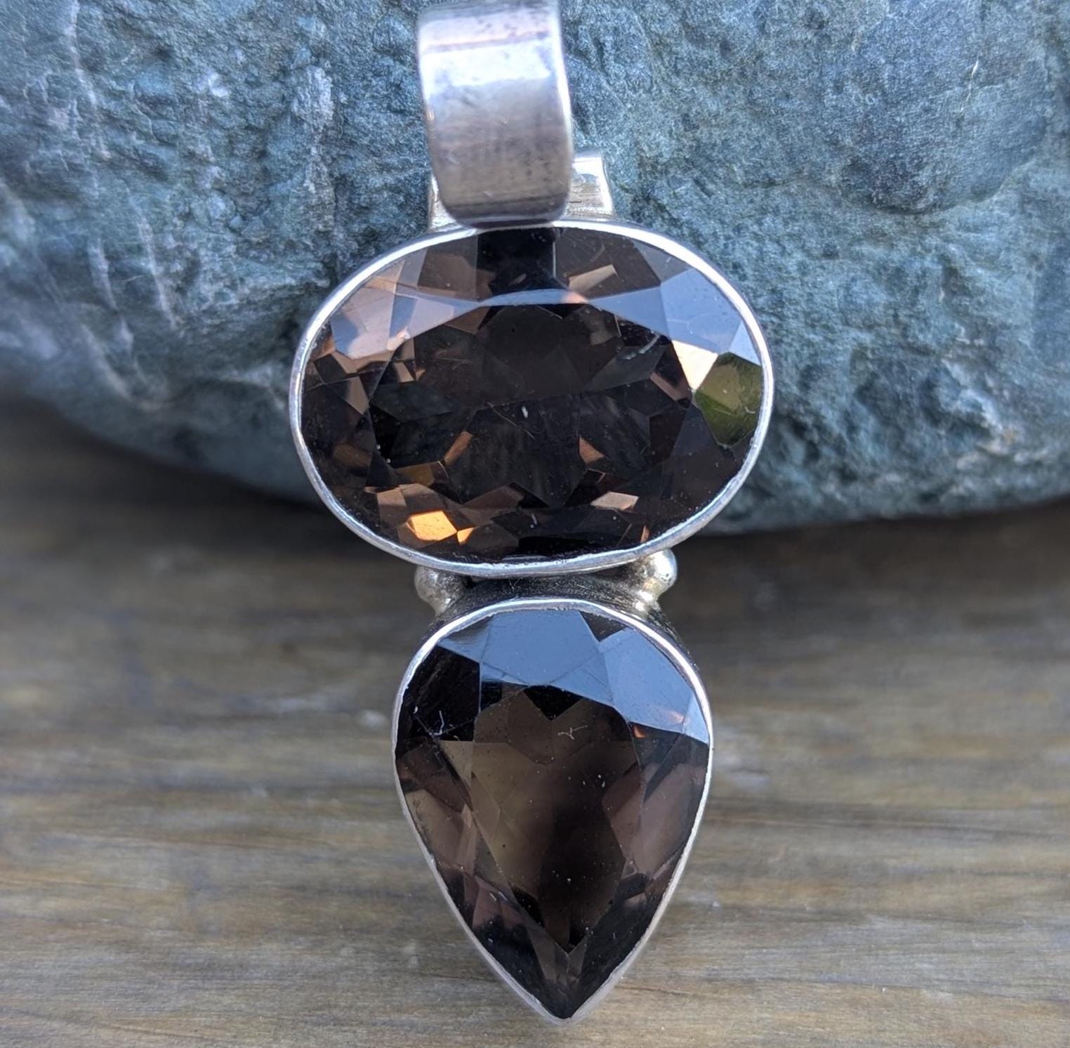 Smokey Topaz Sterling Silver Pendant Collection: Gemstone Jewelry