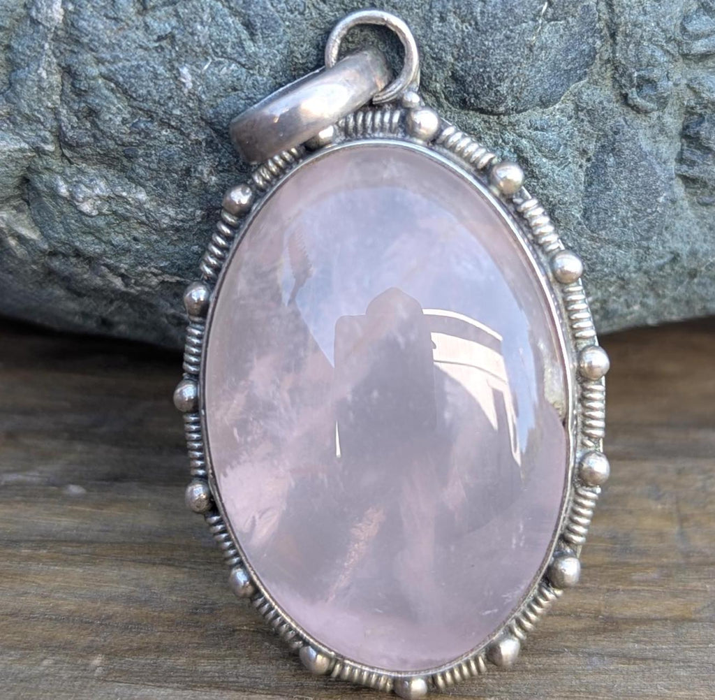 Sterling Silver Rose Quartz Pendant Collection