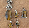 Sterling Silver Tiger's Eye Pendant Collection