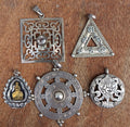 Tibetan Buddhist sterling silver pendant collection (p7-070)