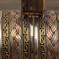 Vintage Copper Brass Large/Medium Cuff Bracelet—Unisex Healing Bracelet (cb-115)