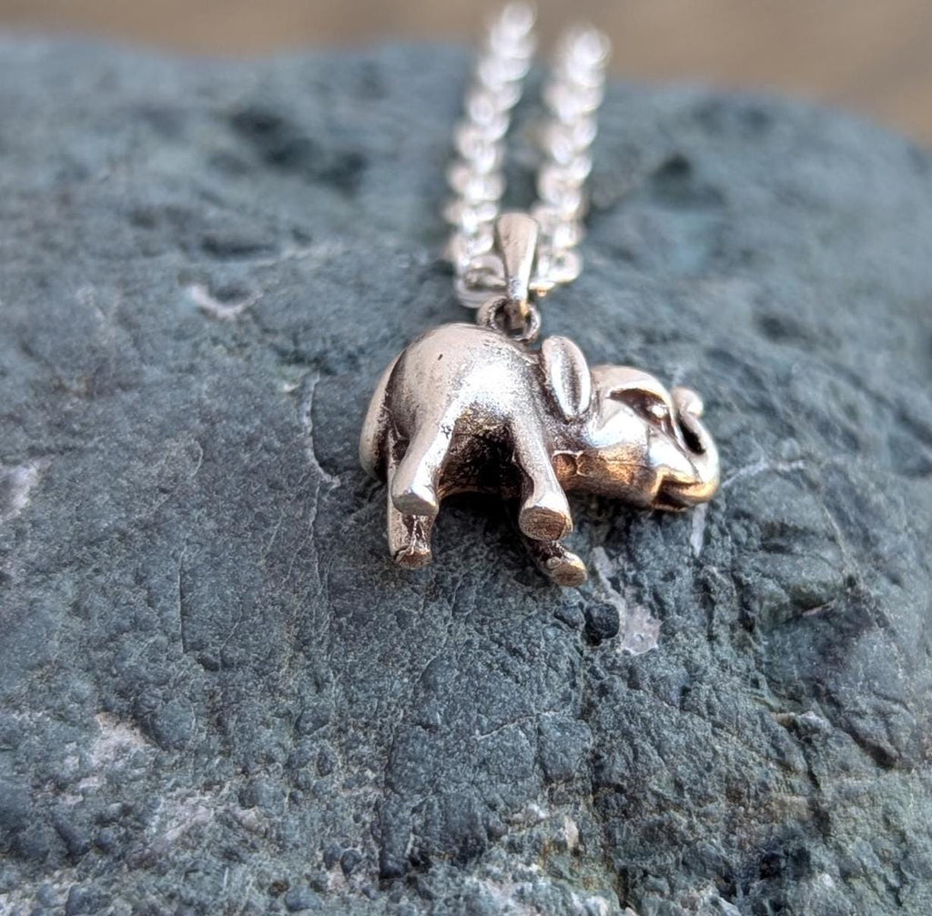 Silver Elephant Pendant(T1103-017)