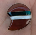 Multi Stone Inlay Silver Pendant ( T1103-015)