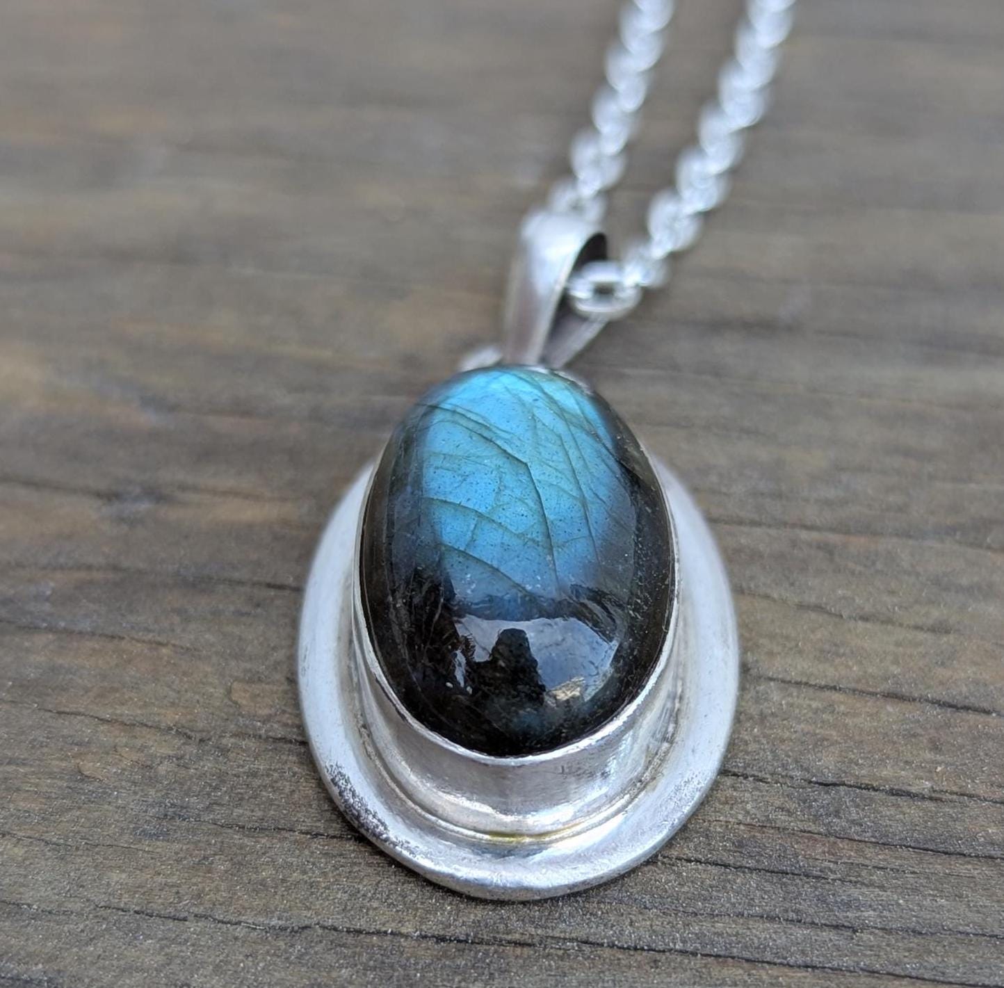 P3/46 - Labradorite Gemstone Handmade 925 Sterling Silver Jewelry Pendants (T12-046)