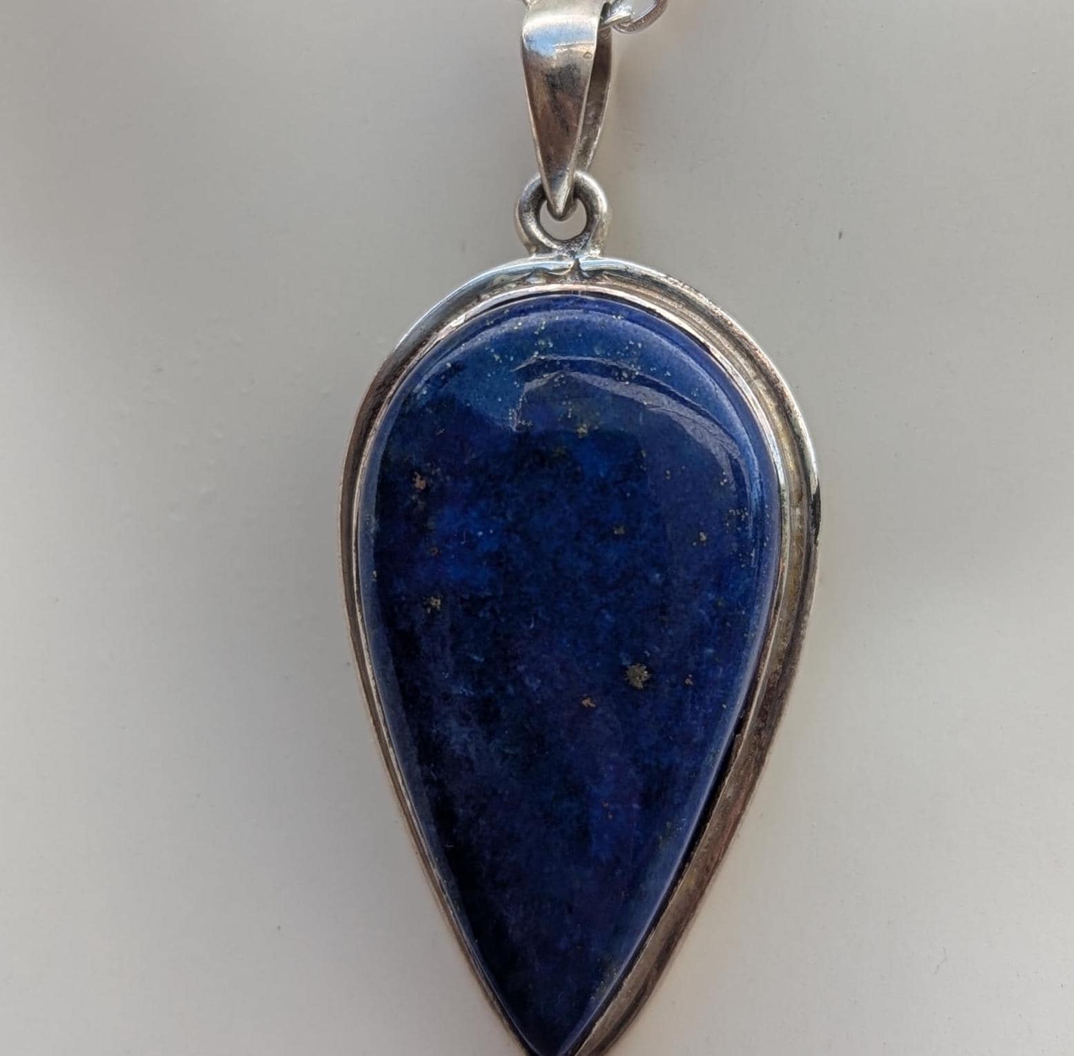 P3/58-Lapis lazuli Gemstone Silver Handmade Pendant(T12-058)