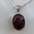 P3/7-Silver Red Carnelian Pendant (T12-007)