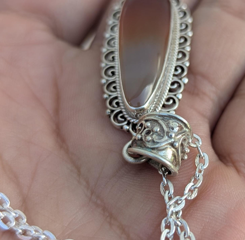 P3/6-Silver Red Carnelian Pendant (T12-006)