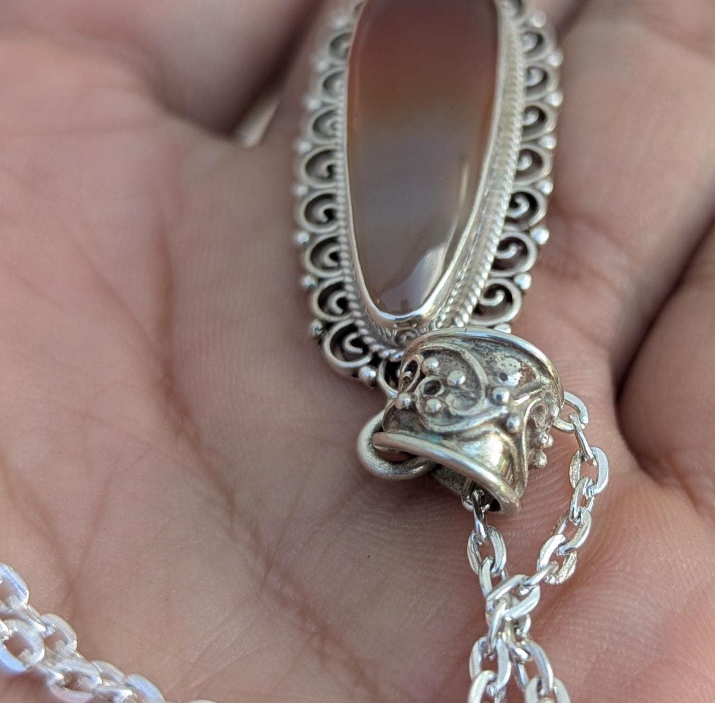 P3/6-Silver Red Carnelian Pendant (T12-006)