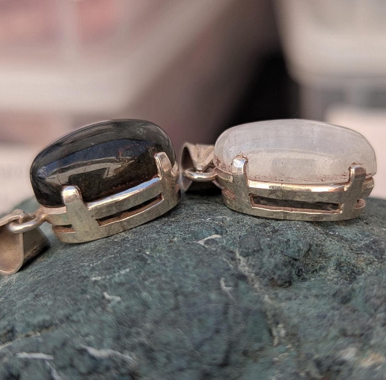 Handmade Moonstone Pendant: 925 Sterling Silver Necklace