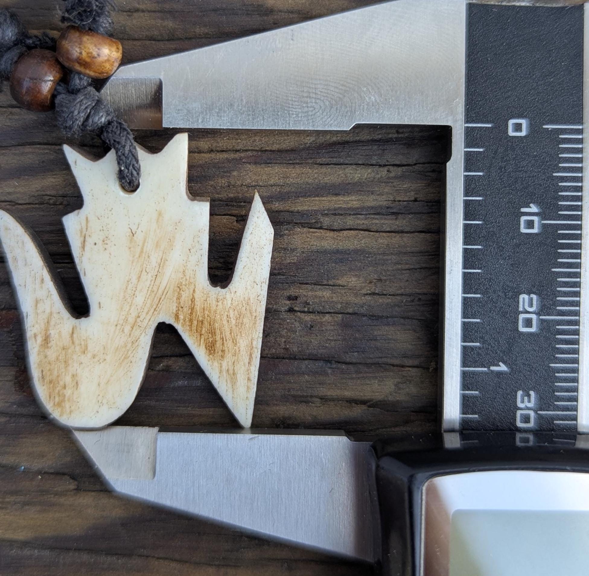 Vintage Yak bone hand-carved OM pendants (p6-047)