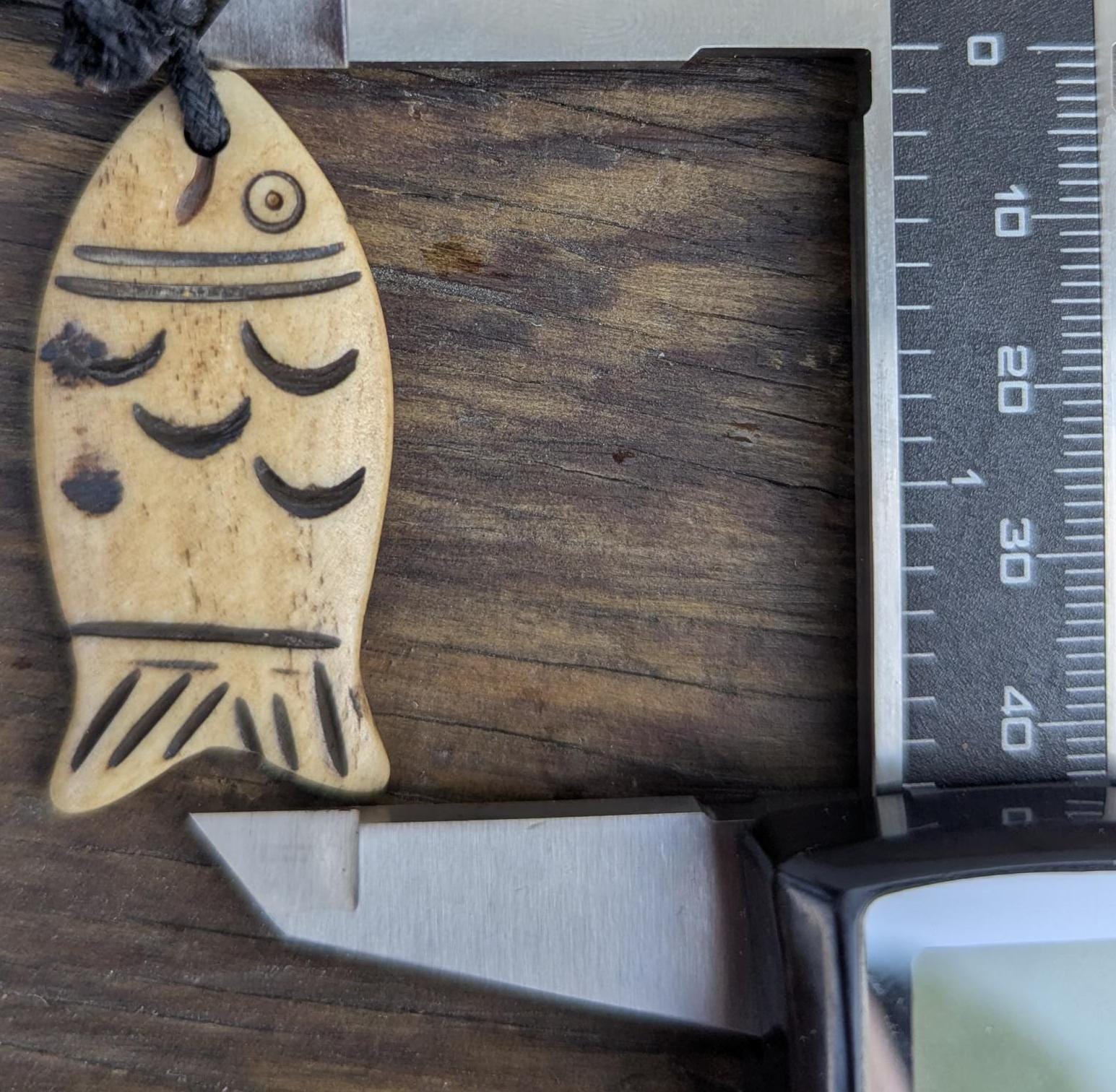 Vintage Yak bone hand-carved mystical motifs pendants (p6-044)