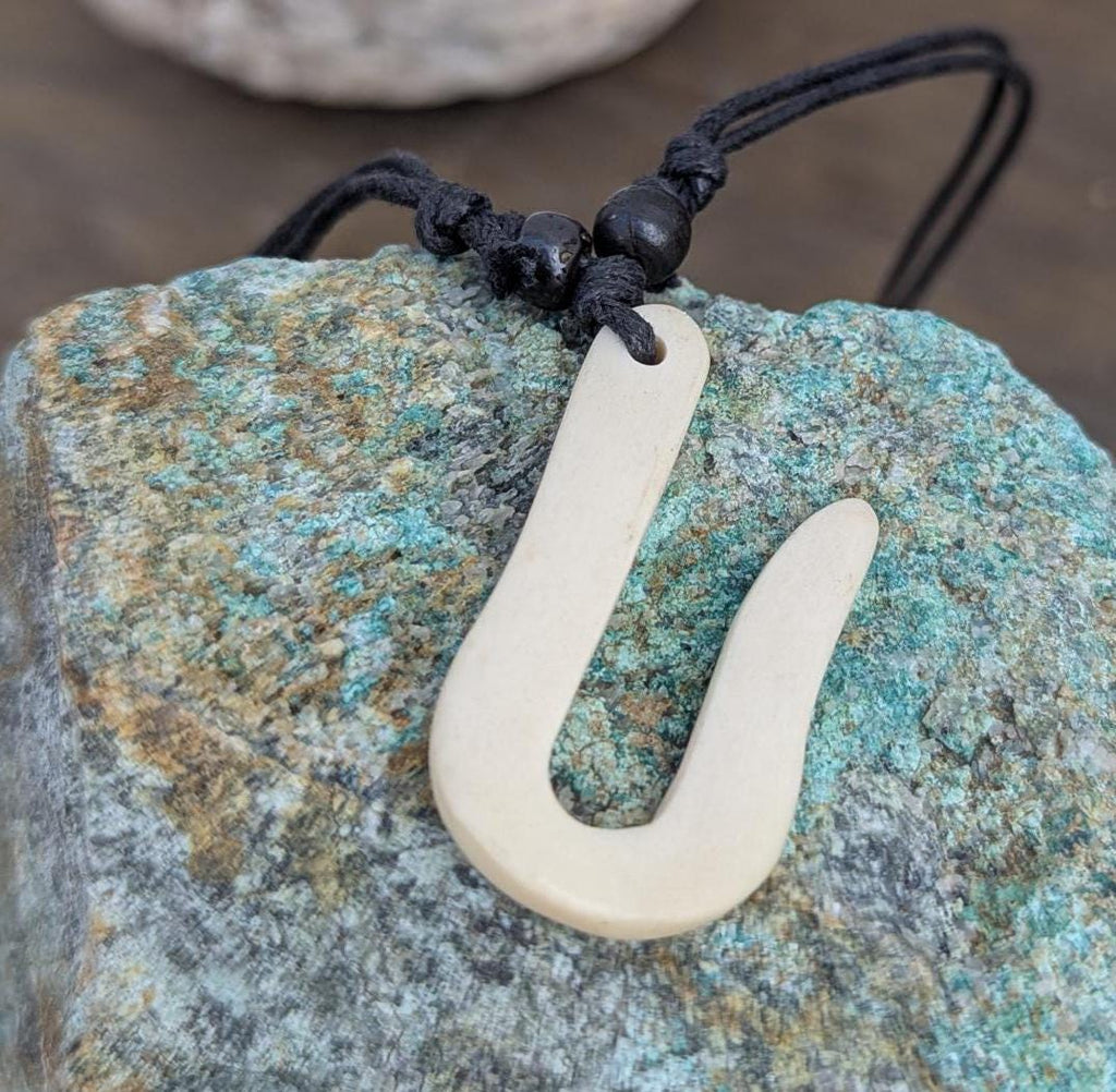 Vintage Yak bone hand-carved mystical motifs pendants (p6-044)