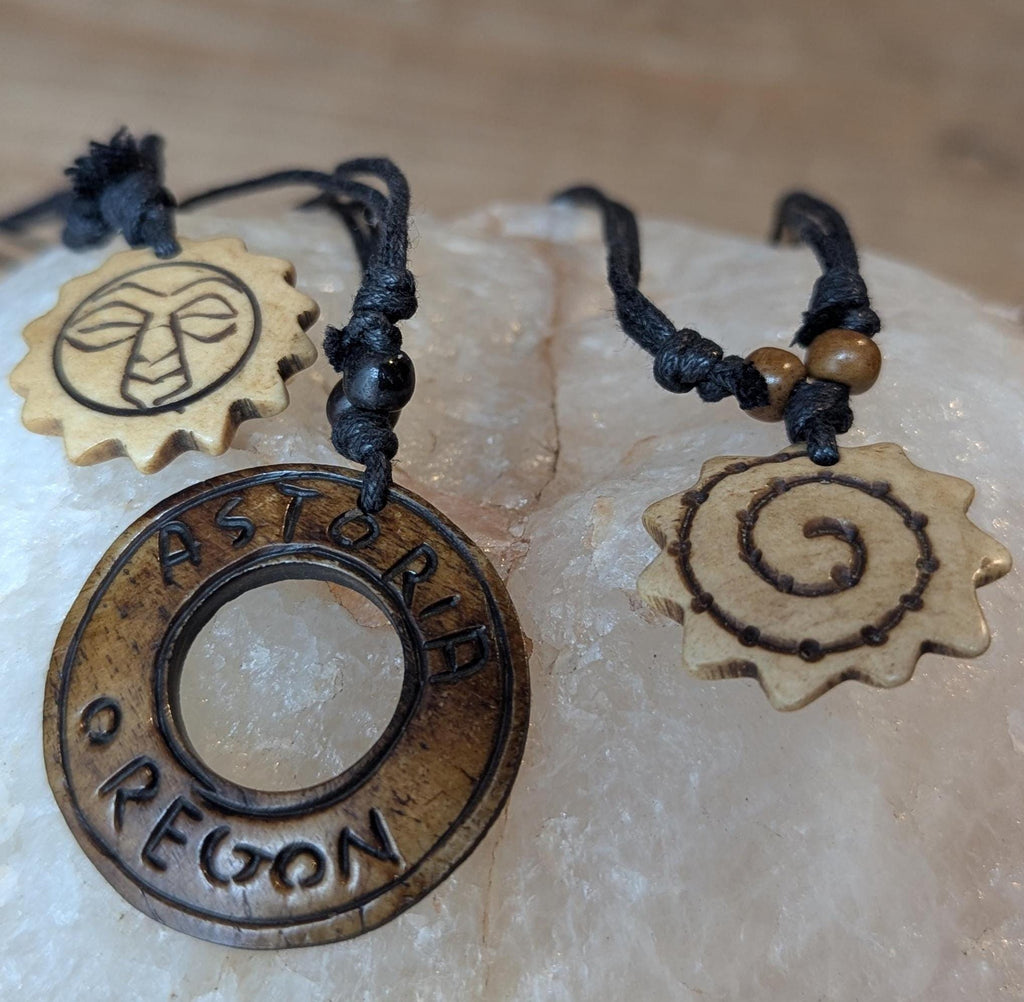Vintage Yak bone hand-carved astro pendant collection (p6-045)