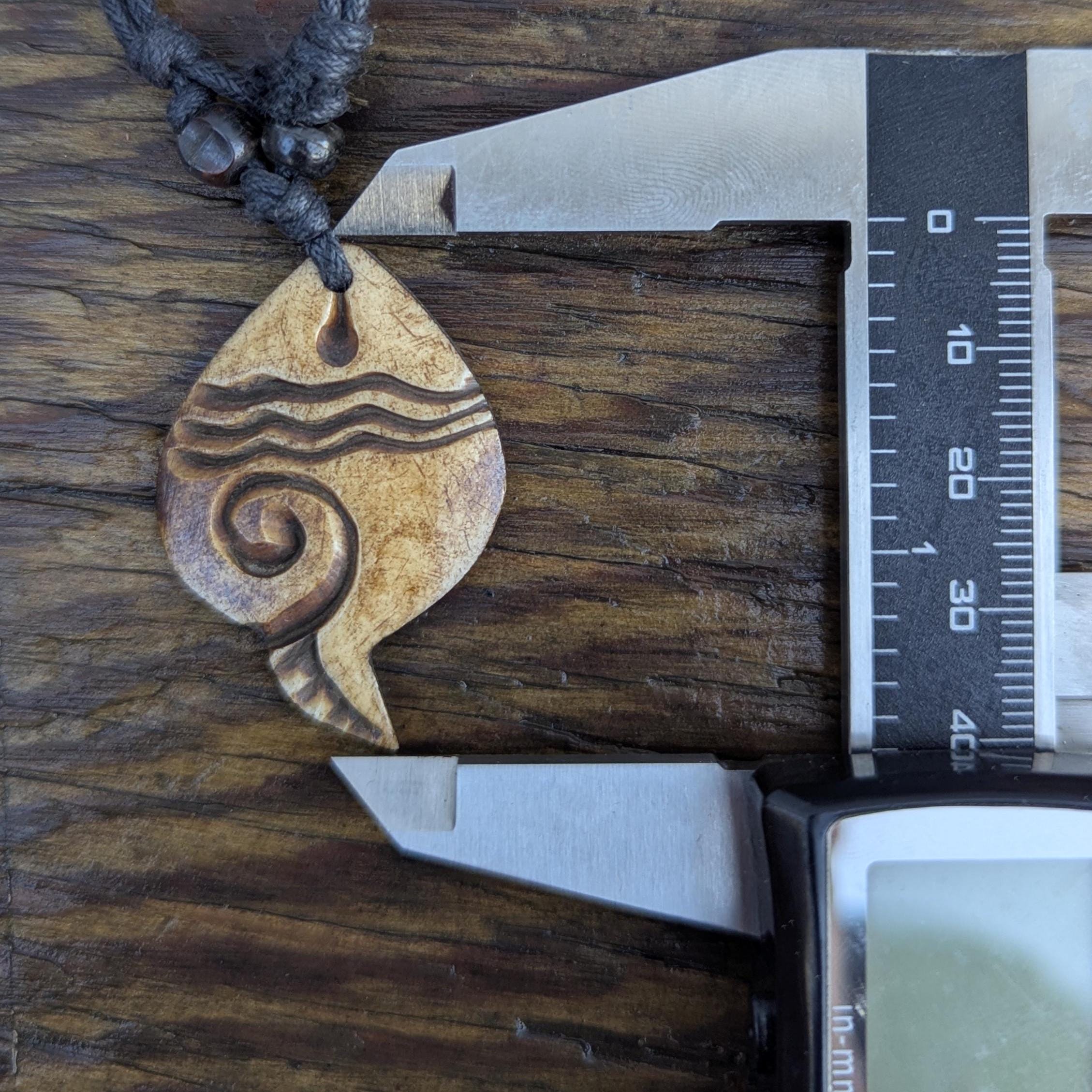 Tibetan Yak bone hand-carved Dorjee pendants (p6-043)