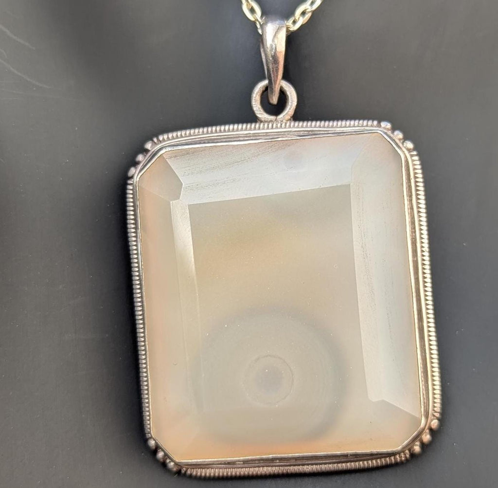 Handmade Moonstone Pendant: 925 Sterling Silver, Elegant Design
