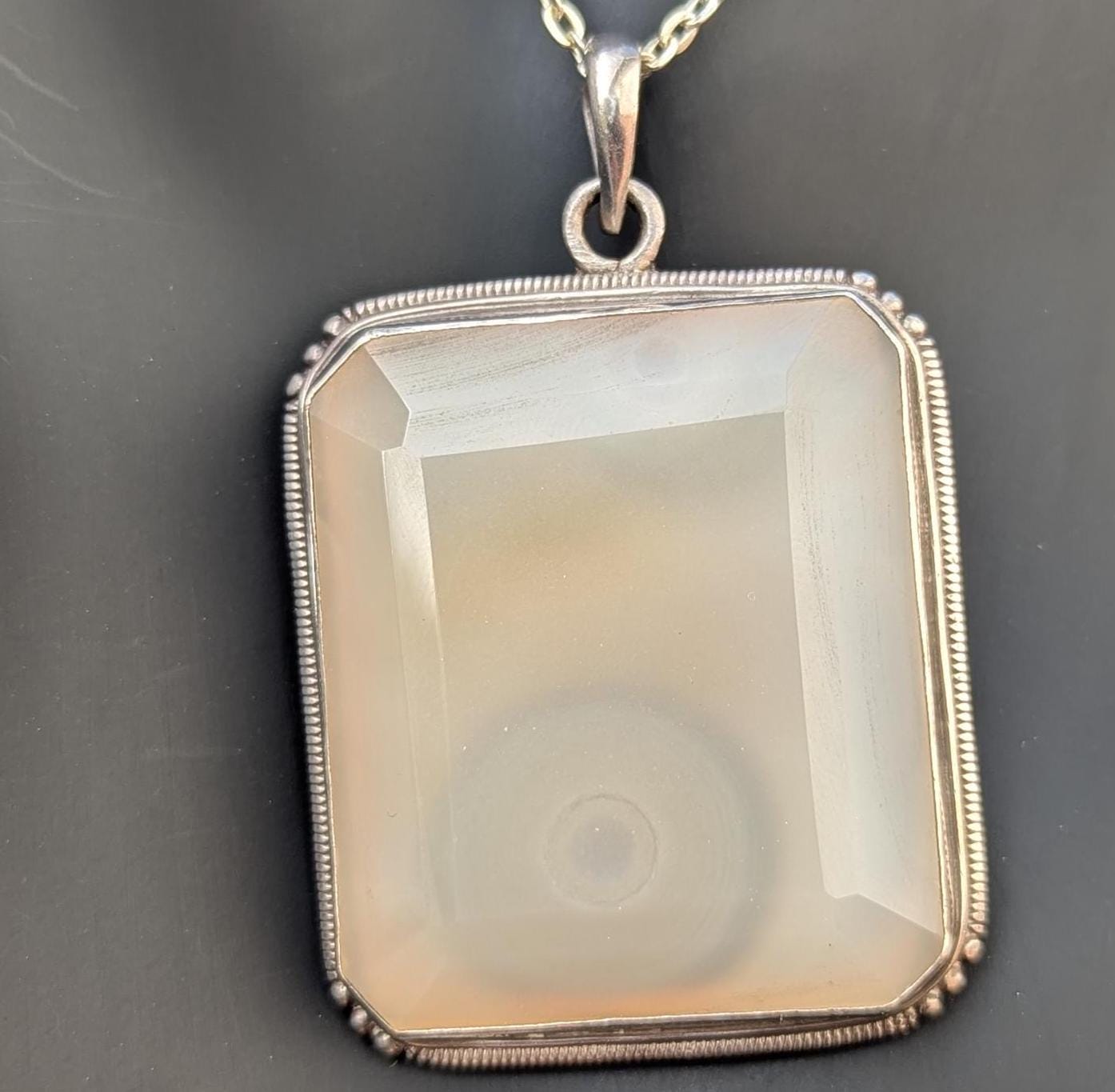 Handmade Moonstone Pendant: 925 Sterling Silver, Elegant Design