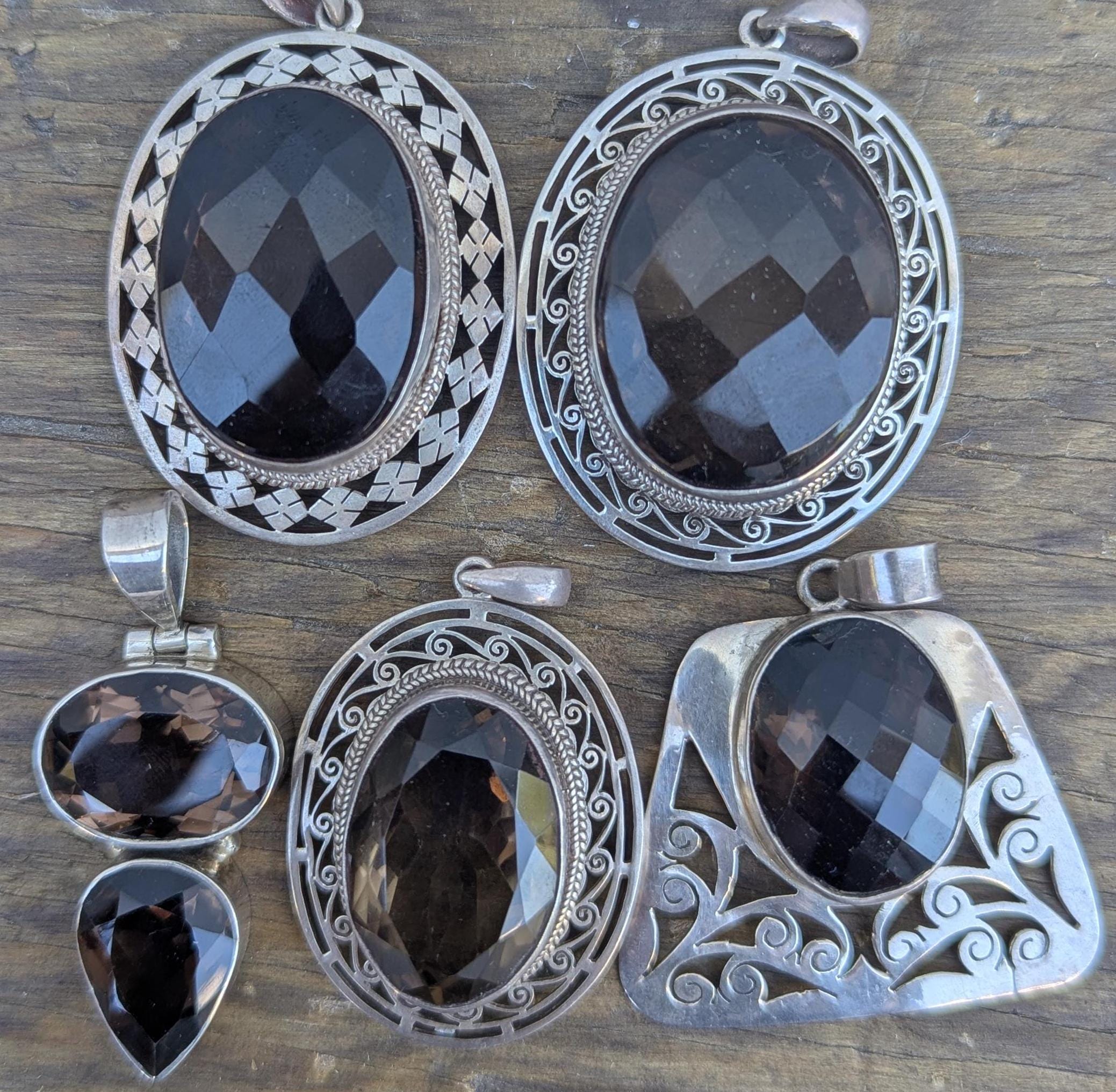 Smokey Topaz Sterling Silver Pendant Collection: Gemstone Jewelry