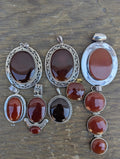 Red Jasper Sterling Silver Pendant Collection