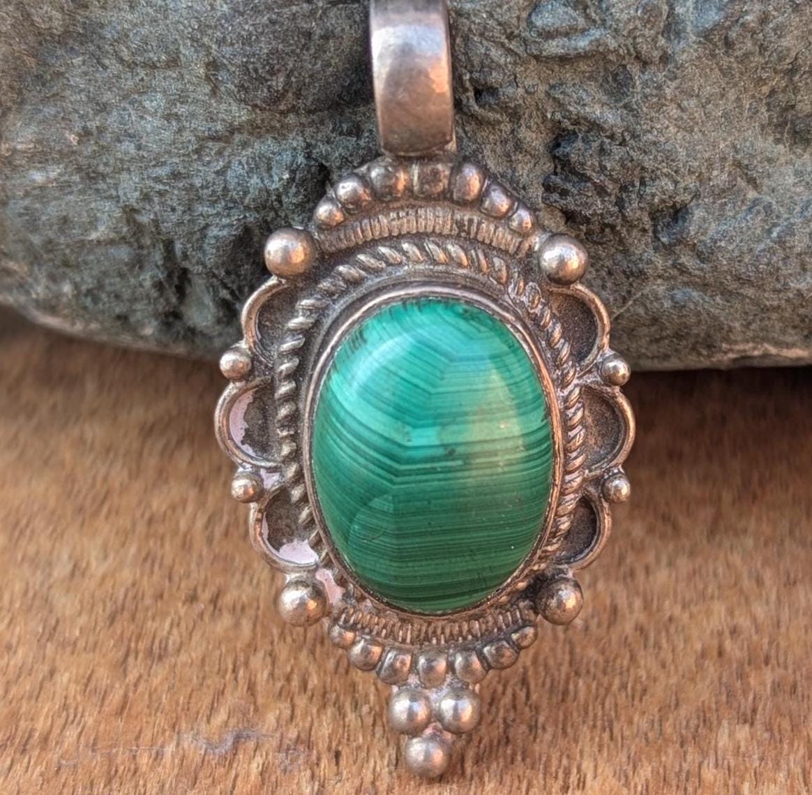 Tibetan Handmade Sterling silver Pendant Collection Featuring Turquoise Gemstone (p7-057)
