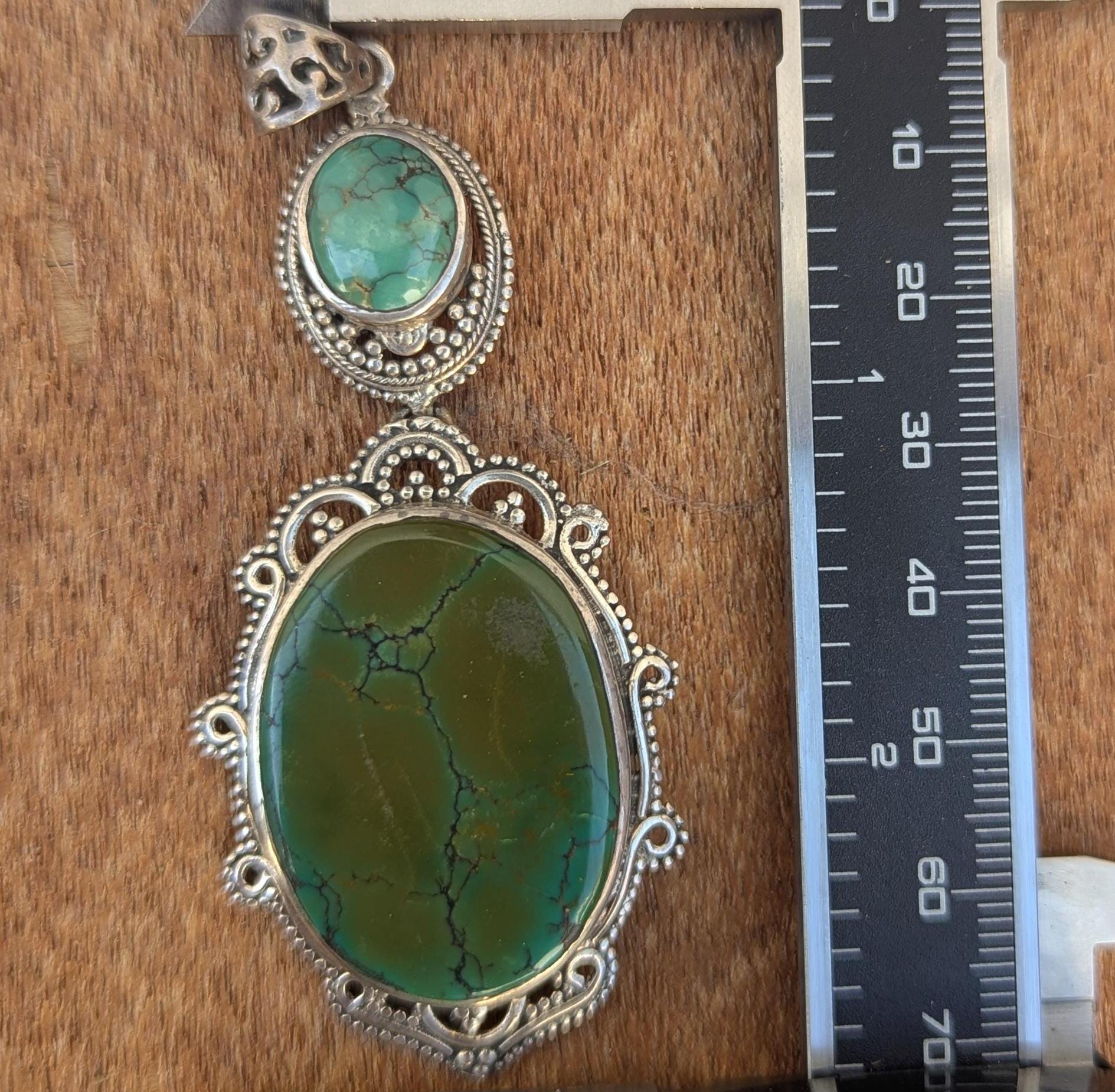 Sterling silver with Natural Turquoise pendant collection (p7-059)