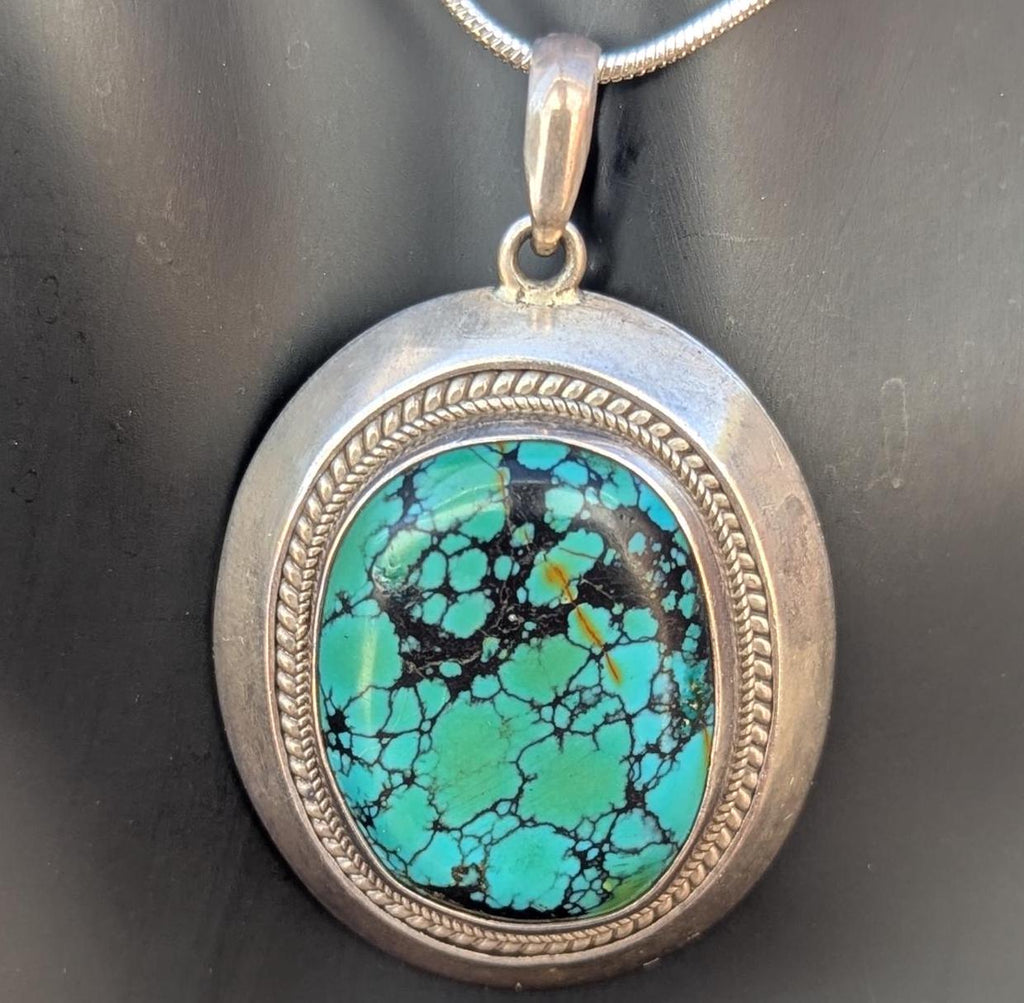 Sterling silver with Natural Turquoise pendant collection (p7-059)