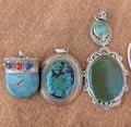 Sterling silver with Natural Turquoise pendant collection (p7-059)