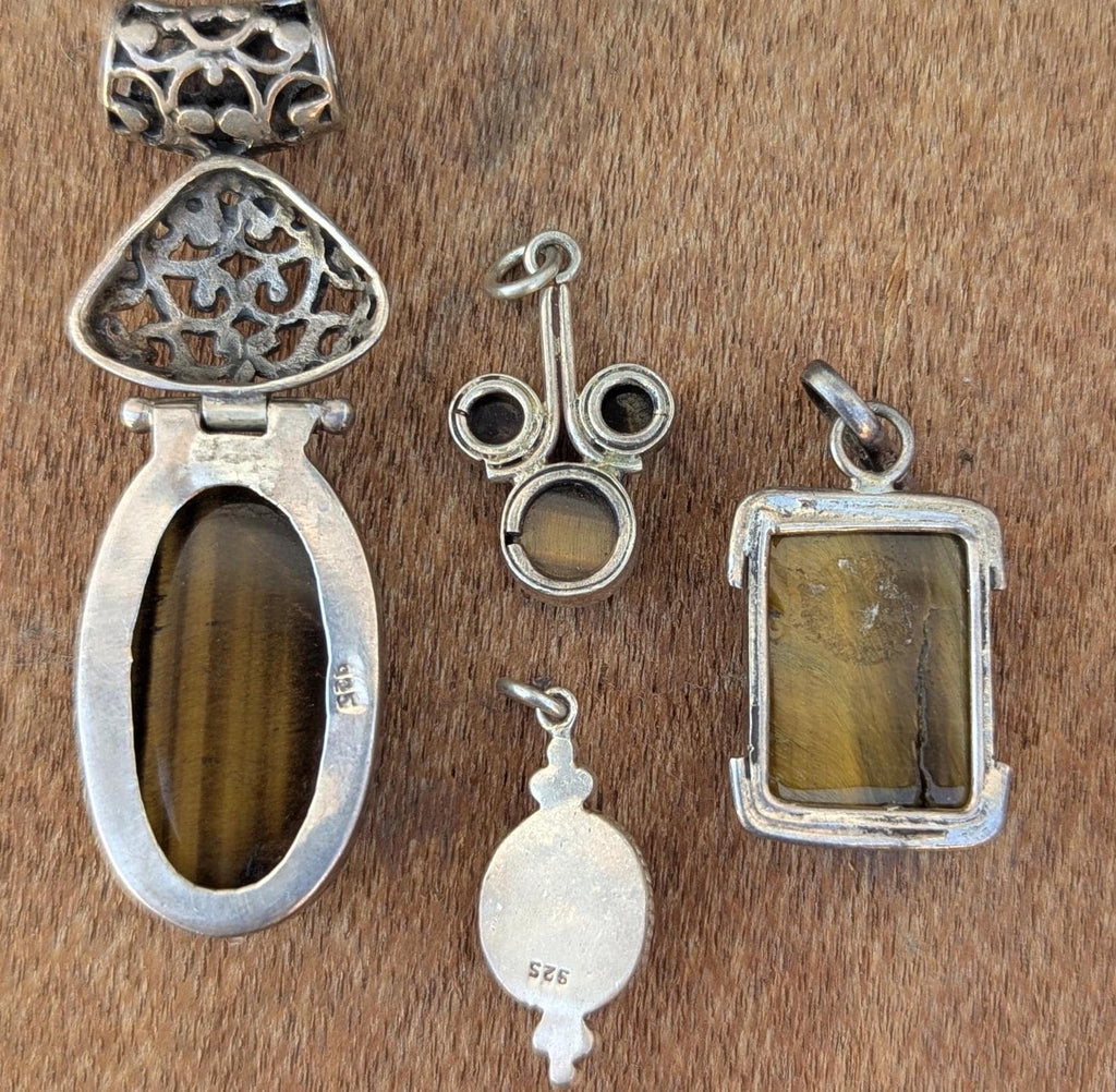 Sterling Silver Tiger's Eye Pendant Collection